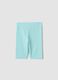 Blue cotton-stretch cycling shorts_1