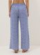Lange, mehrfarbige Hose aus reiner Baumwolle mit Blumenmuster_2