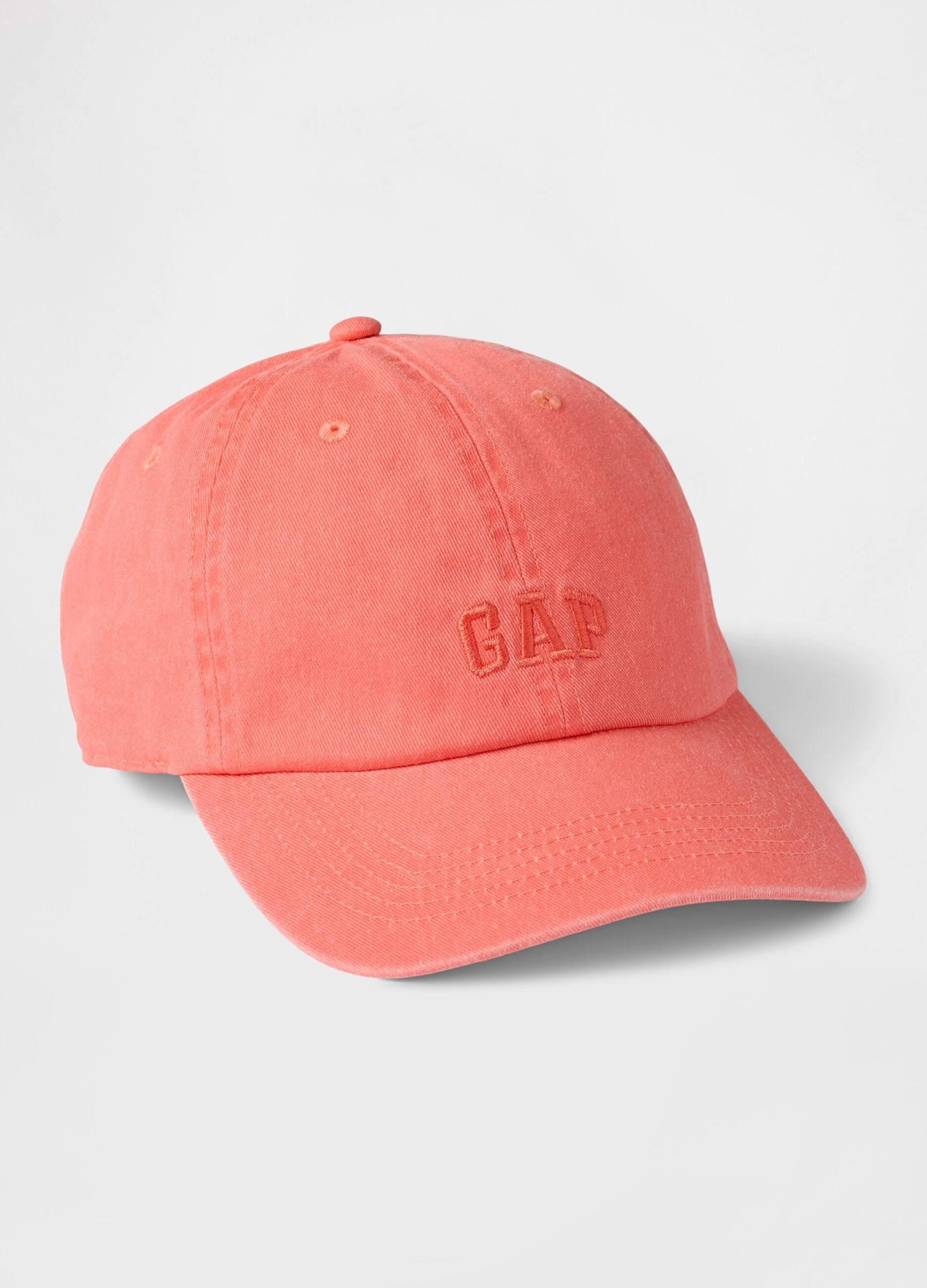 Orange cotton baseball cap
