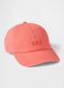 Orange cotton baseball cap_0