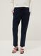 Blue stretch cotton trousers regular fit_1