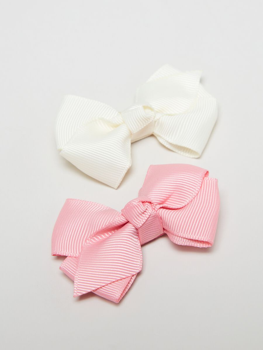Set of two hair clips with bow_1