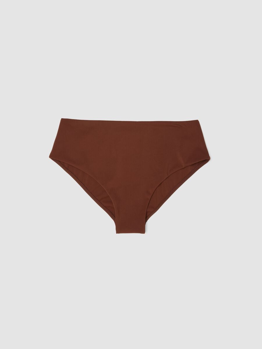 Brown stretch-fabric bikini bottoms_4
