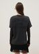 Black pure cotton t-shirt with a regular oversized fit_4