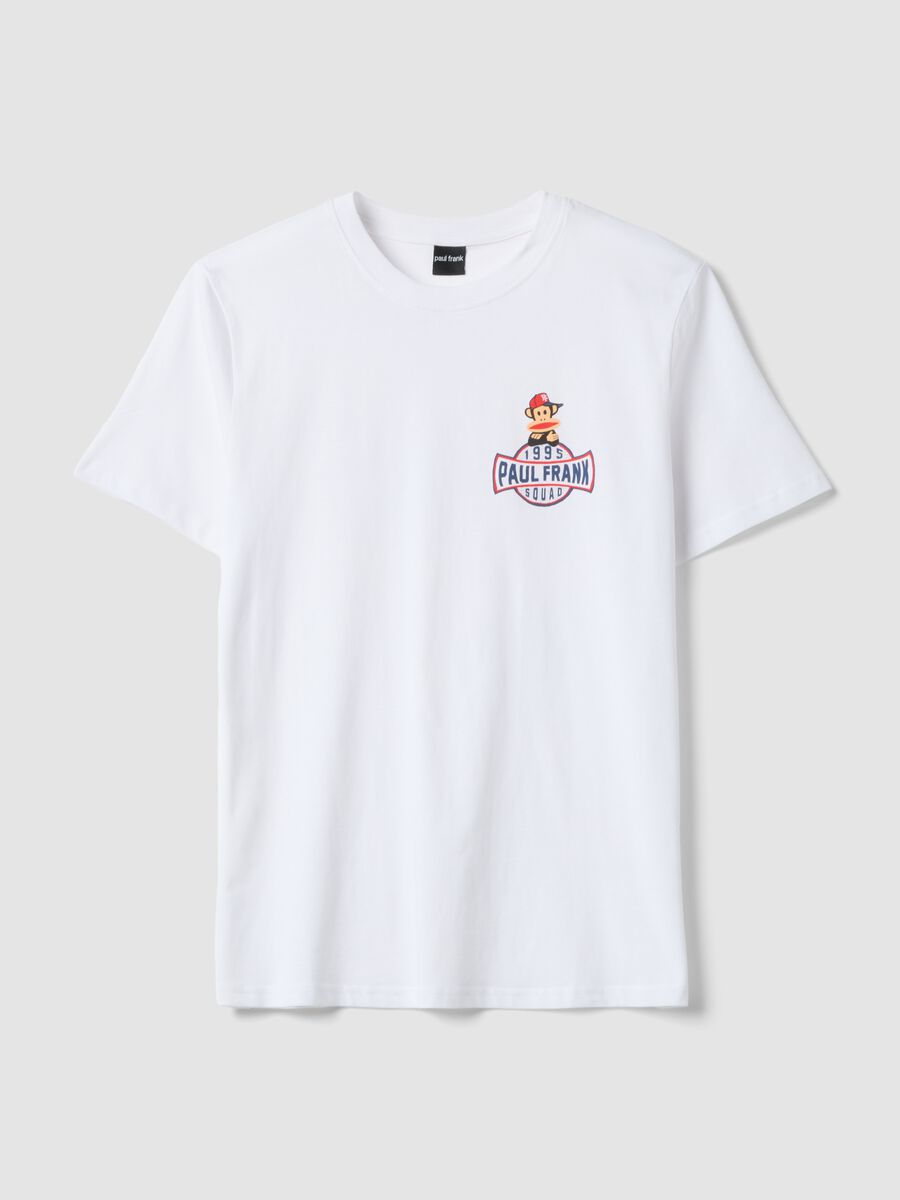 Wei&szlig;es T-Shirt aus reiner Baumwolle mit Paul-Frank-Print, Regular Fit_0
