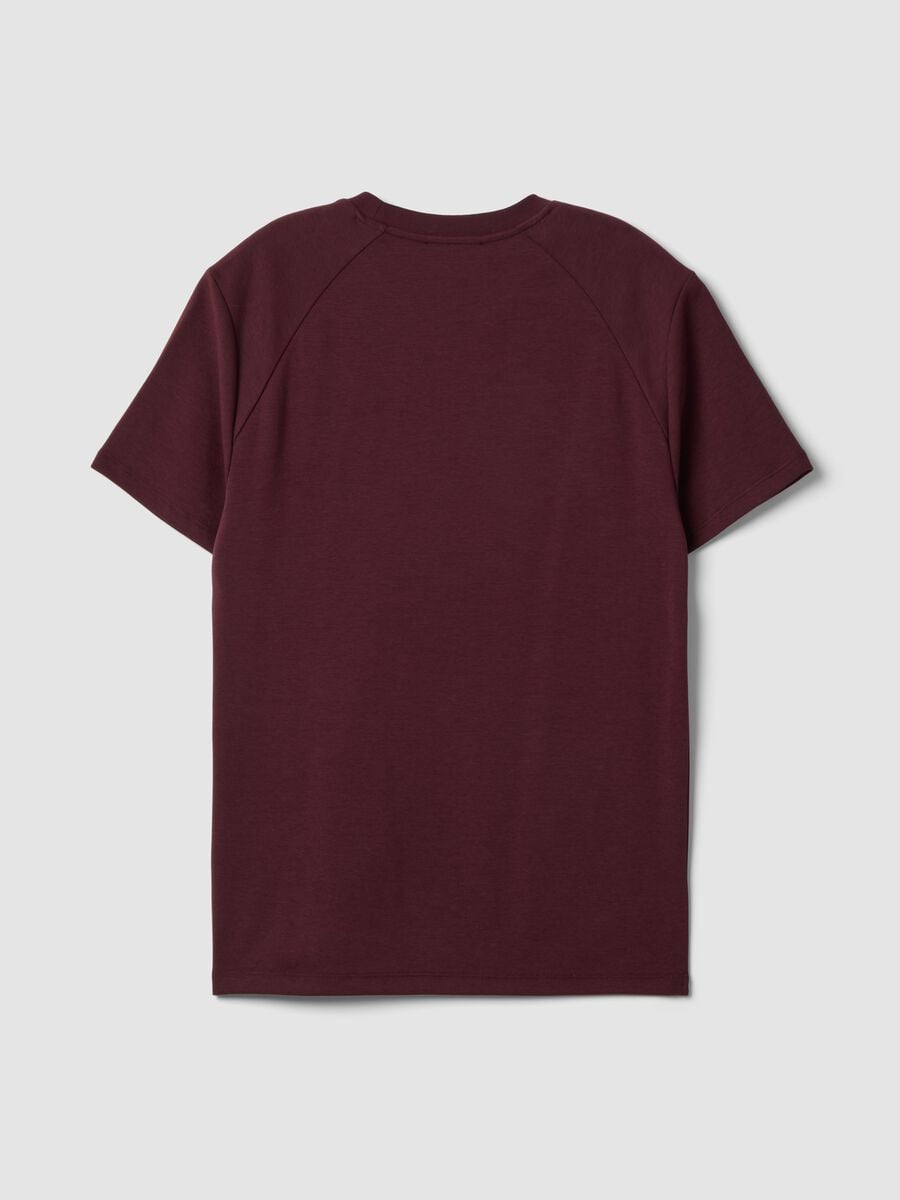 Red breathable, quick-dry cotton-blend T-shirt_6