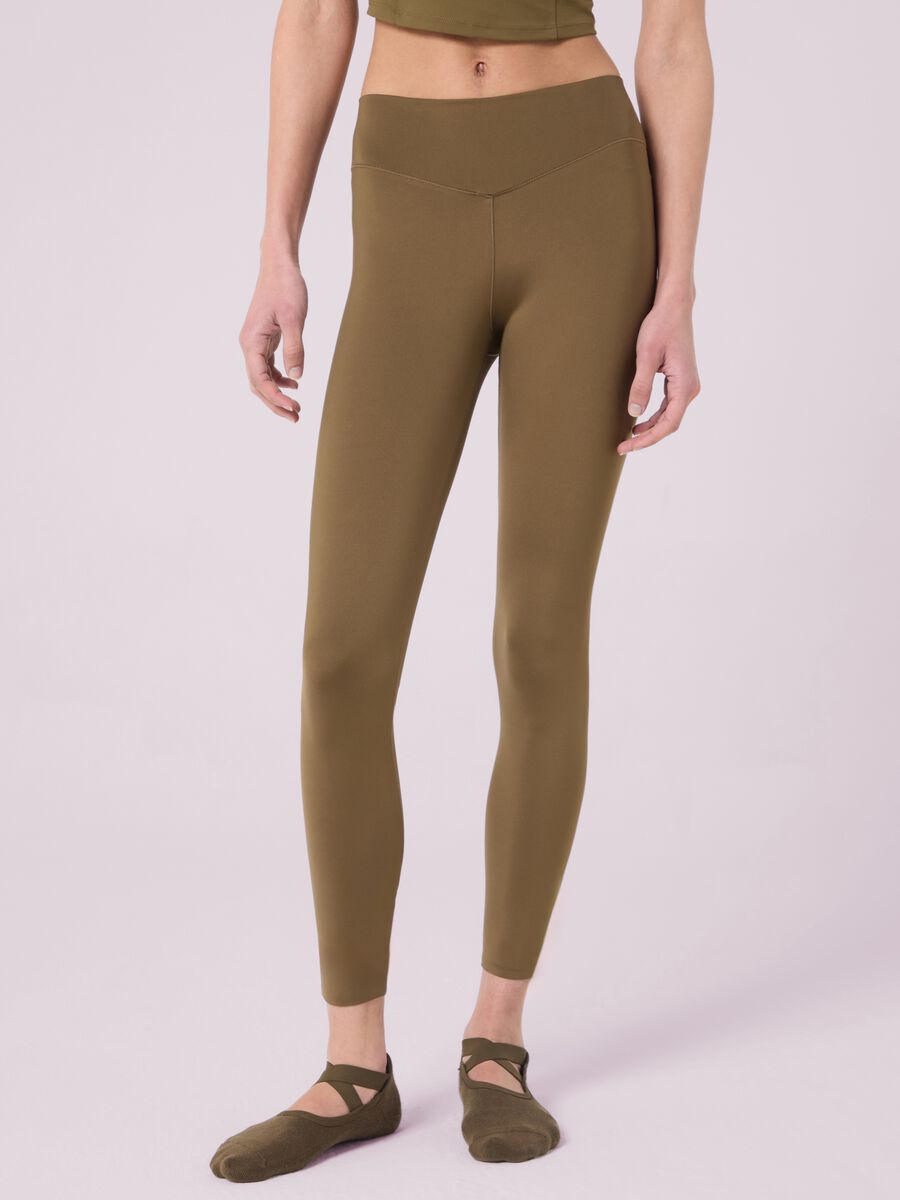 High-waisted leggings in stretchy technical fabric ALTAVIA STUDIO_1