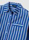 Blue striped pure cotton kaftan_5