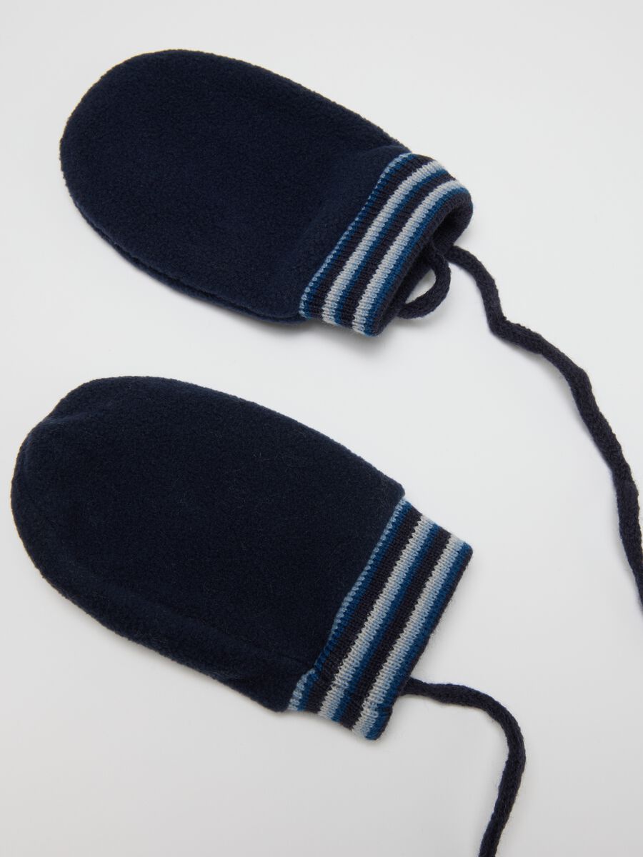 Children's Stretch Blue Fleece Gloves_2