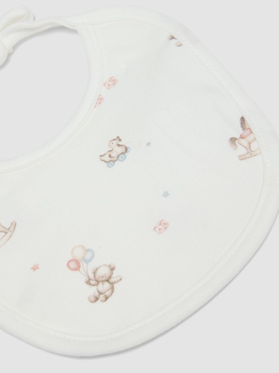 2er-Pack L&auml;tzchen in Wei&szlig; und Rosa aus reiner Bio-Baumwolle mit Prints f&uuml;r Babys_2