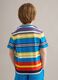 Kids&rsquo; multicolour striped pure cotton T-shirt, oversized fit_1