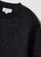 Black cotton-blend crew-neck sweatshirt with lurex print_1