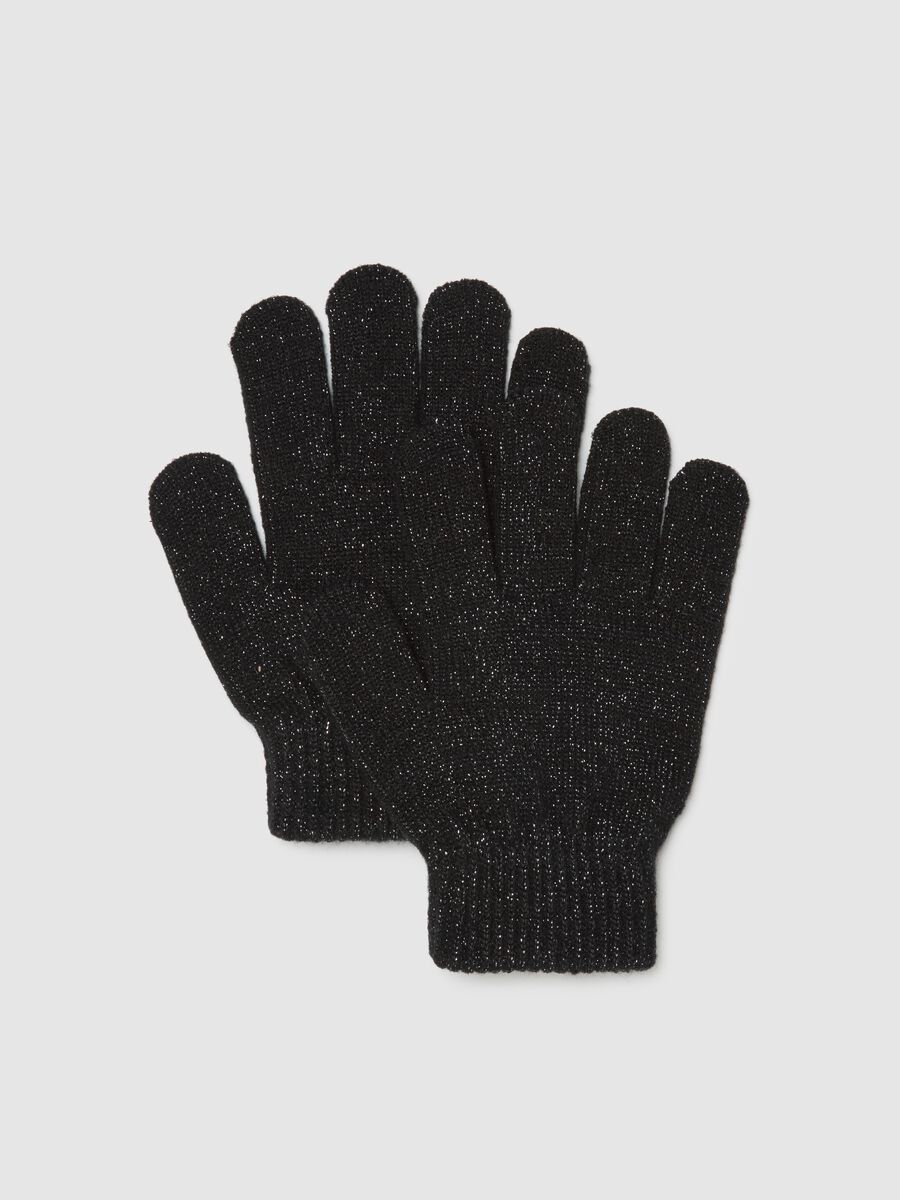 Black girl's gloves_0