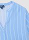 Blue striped pure viscose blouse with Mandarin collar, regular fit_6