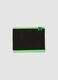 Sciarpa nera e verde in maglia a tema Minecraft_0