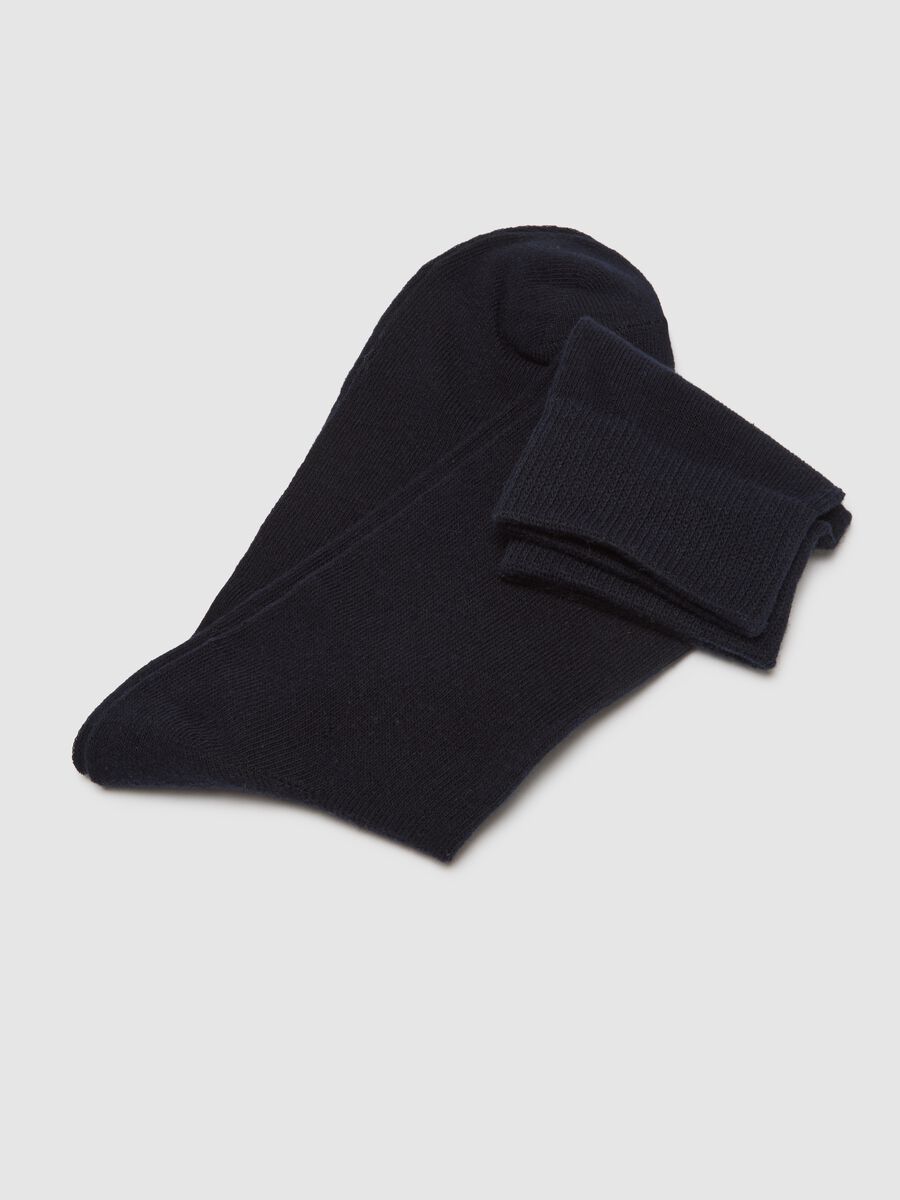 Multipack of Blue Midi Socks in Stretch Cotton Blend_1