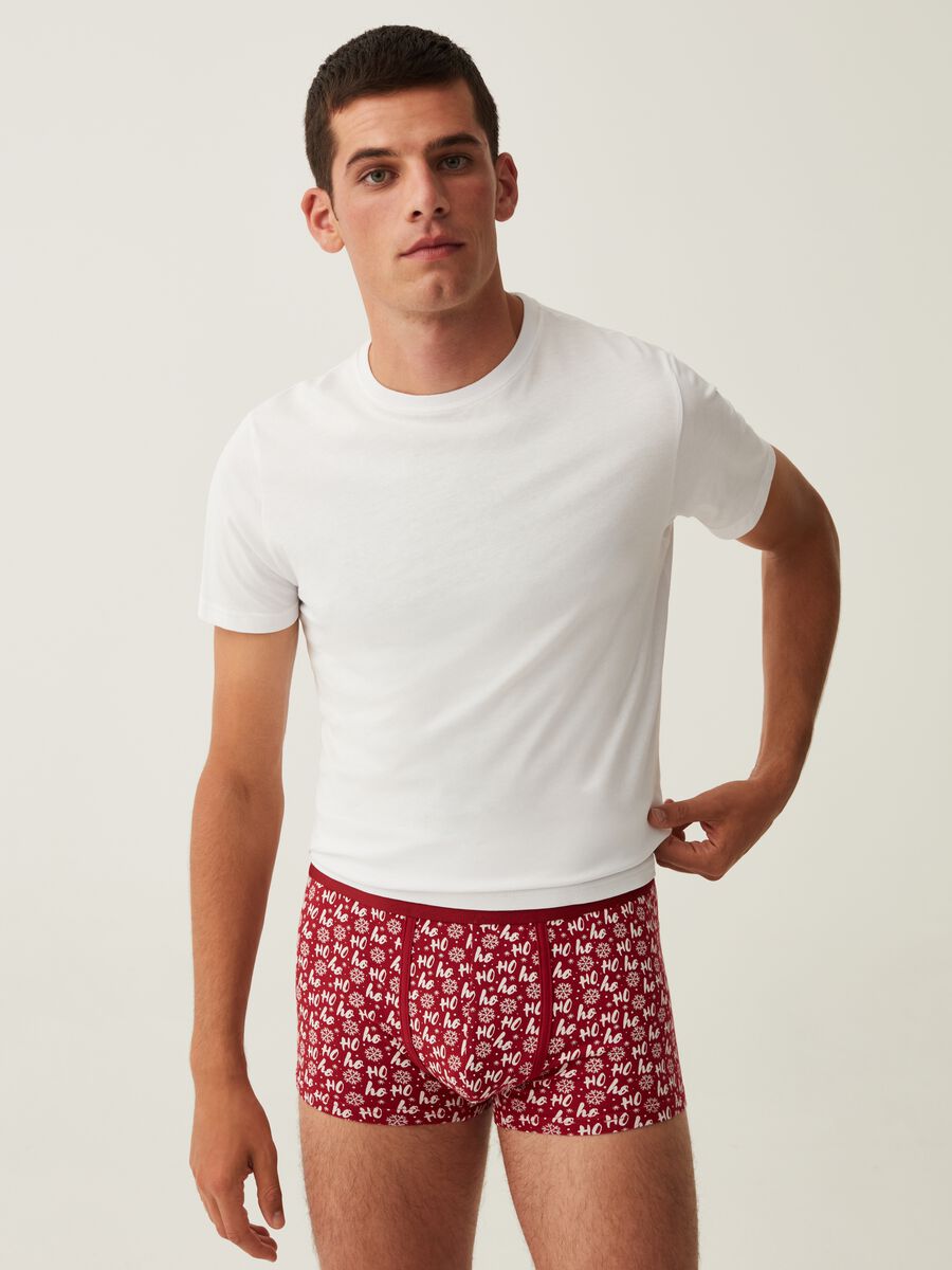 Three-pack boxer shorts with Father Christmas print_0