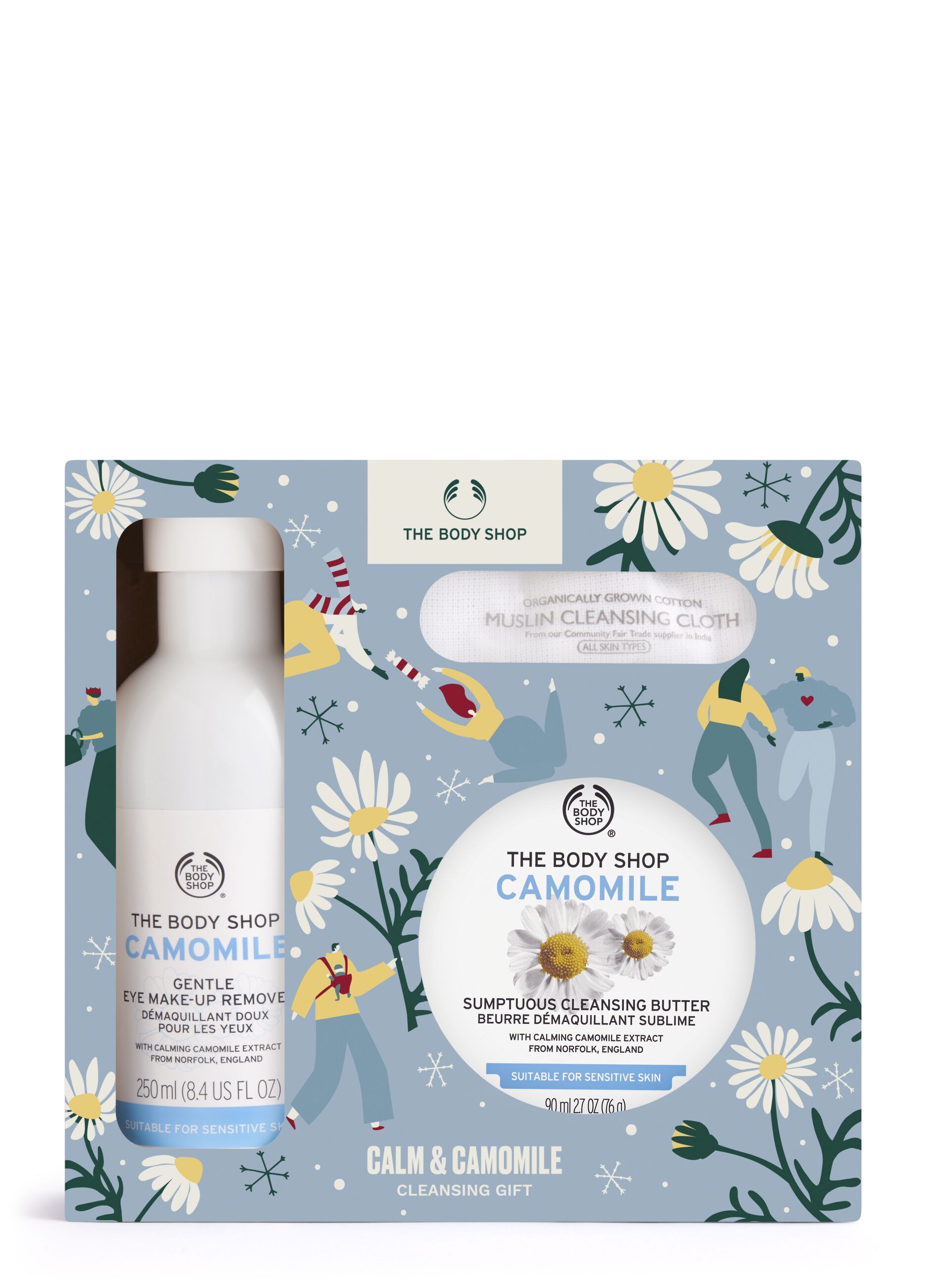 The Body Shop camomile facial cleansing gift box