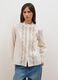 White pure cotton shirt with lace_0