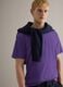 Violet pure cotton crew neck T-shirt relaxed fit_2