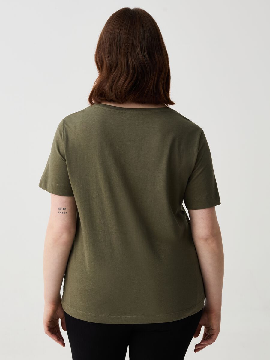 Camiseta de algodón orgánico con estampado Curvy_2