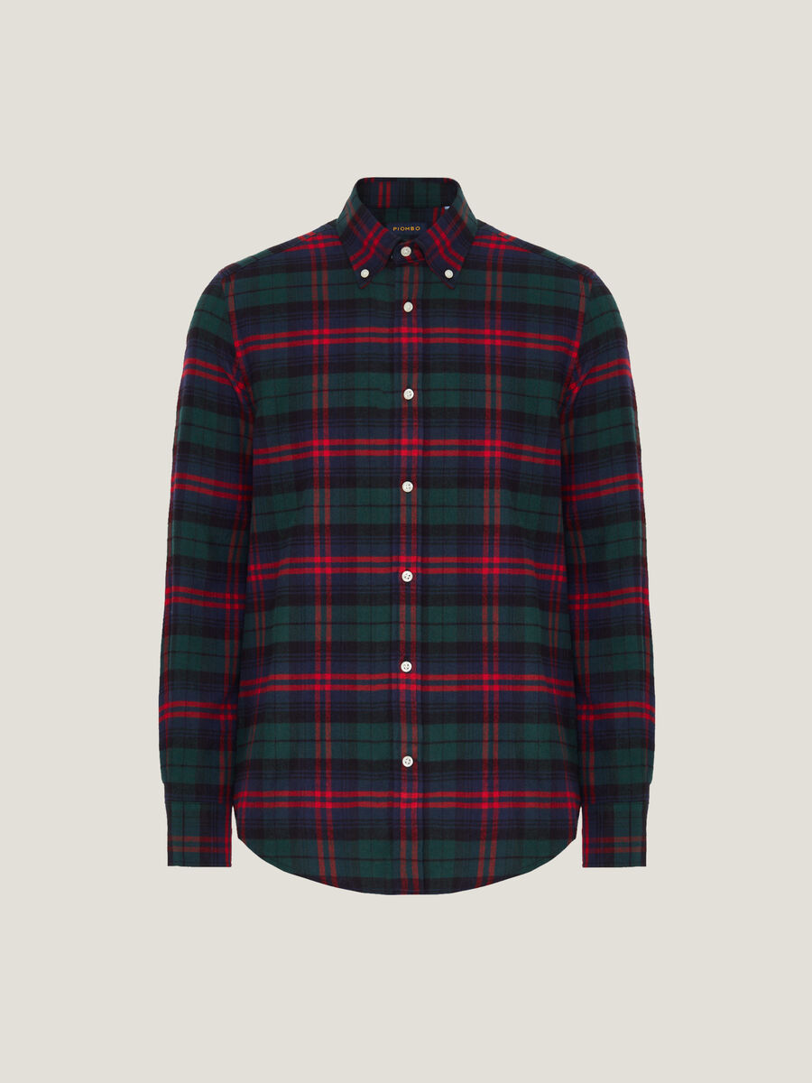 Flannel shirt with check pattern_3