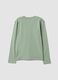 T-shirt verde in puro cotone organico con stampa "Get Hype" per ragazzo_1