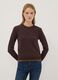 Brauner Pullover aus Viskosemix mit langen &Auml;rmeln_2