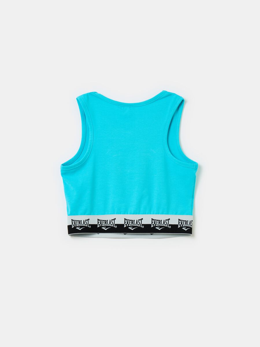 Crop top with elasticated base and logo_1
