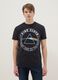 Schwarzes T-Shirt aus reiner Baumwolle im Regular Fit mit Pink Floyd-Druck_2