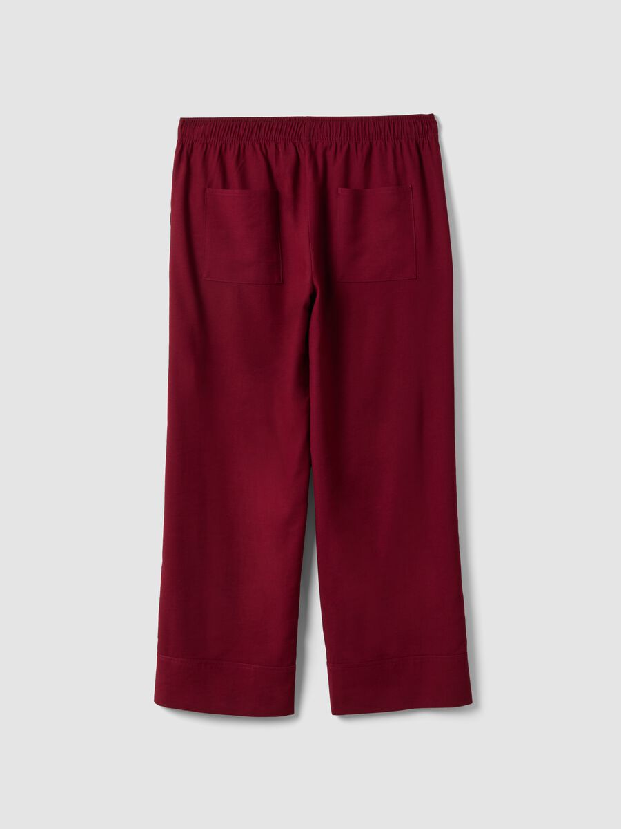 Rote Wide-Leg-Hose aus Viskosemix_1