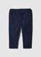 Blue pure cotton cargo trousers for kids regular fit_0