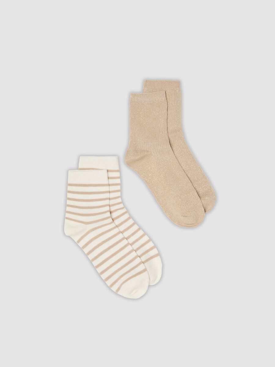 2er-Pack mehrfarbige Socken aus Bio-Baumwollmix_0