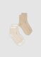 Pack de 2 meias multicolor em mistura de algod&atilde;o org&acirc;nico_0