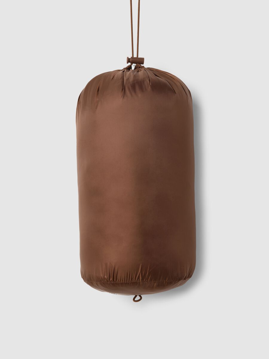 Brown padded jacket regular fit with hood_5