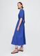 Blue Midi Dress with Short Sleeves_6