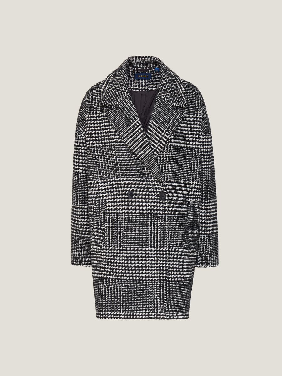 Double-breasted hounds’ tooth coat_3