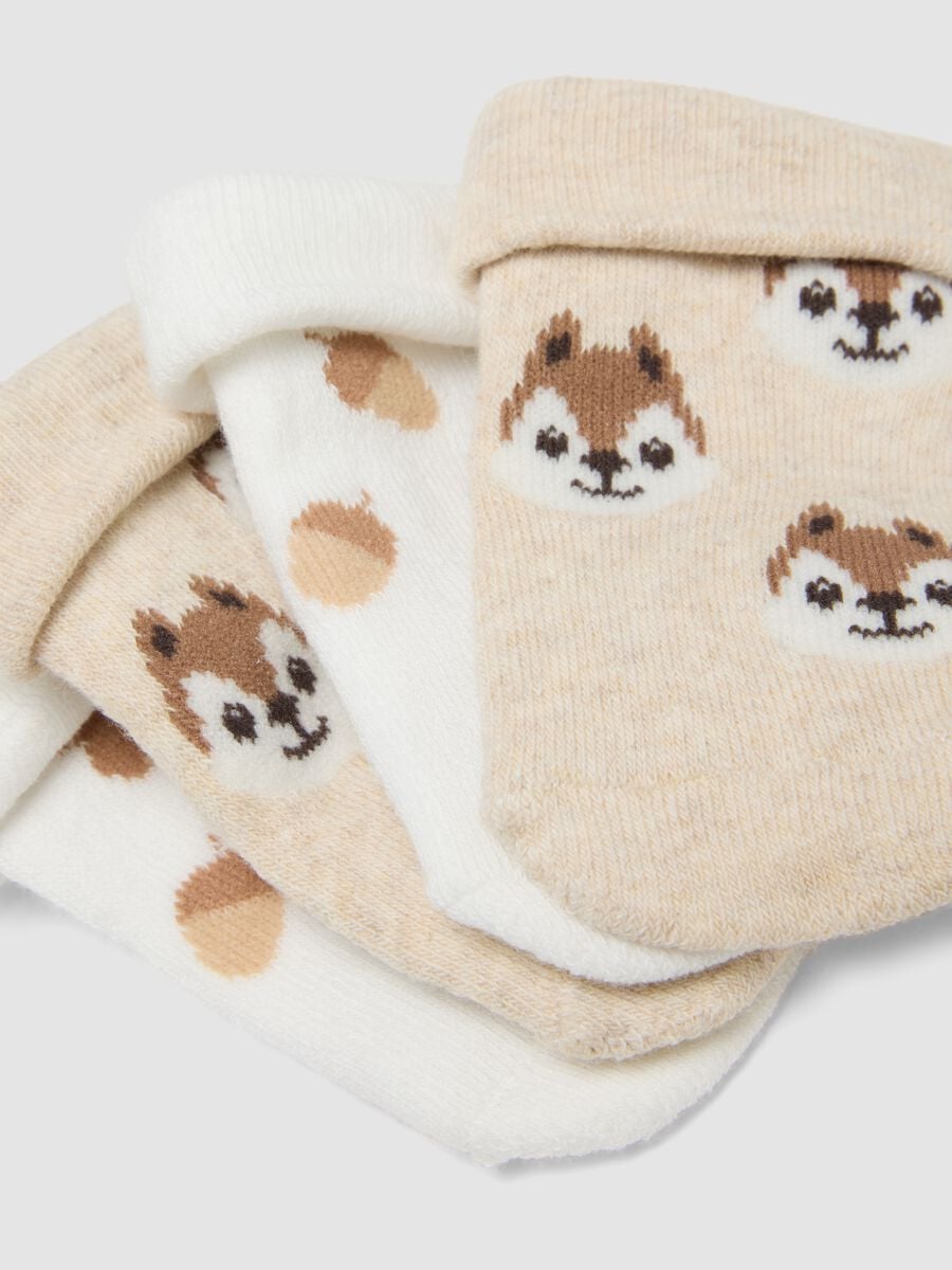 3er-Pack kurze, mehrfarbige Socken aus Bio-Baumwollmix f&uuml;r Baby und Kleinkind_1