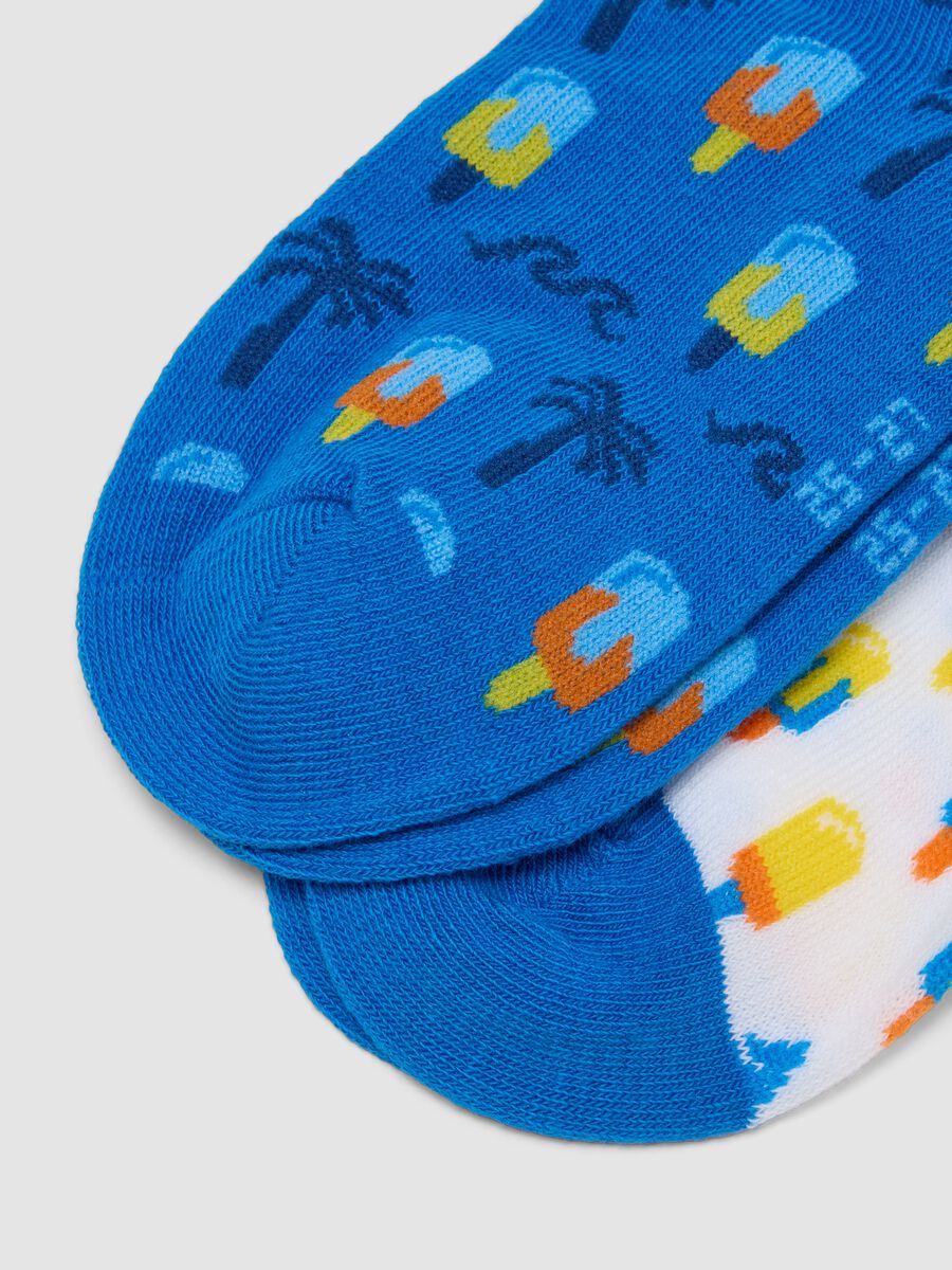 Multipack de calcetines infantiles multicolor de mezcla de algod&oacute;n el&aacute;stico_1