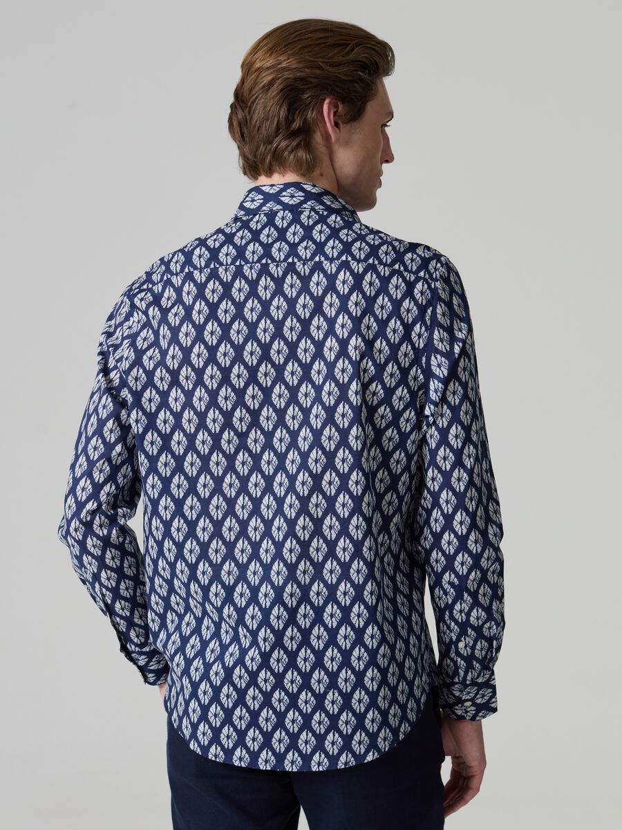 Cotton shirt with diamond pattern_2