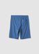 Boys&rsquo; light blue regular-fit shorts in pure organic cotton_4