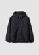 Schwarze Oversize-Regenjacke mit Kapuze und Rei&szlig;verschluss f&uuml;r Jungen_4