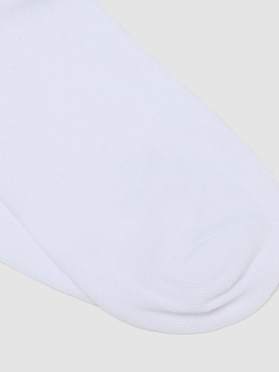 Calzini bianchi in cotone organico elasticizzato con strass_2