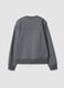 Graues Sweatshirt aus Baumwollmix mit Rundhalsausschnitt und Lurex-Print_2