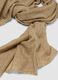 Beige wool-blend scarf with fringed edges_1