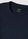 Navy blue organic cotton crew-neck pyjamas, regular fit_1