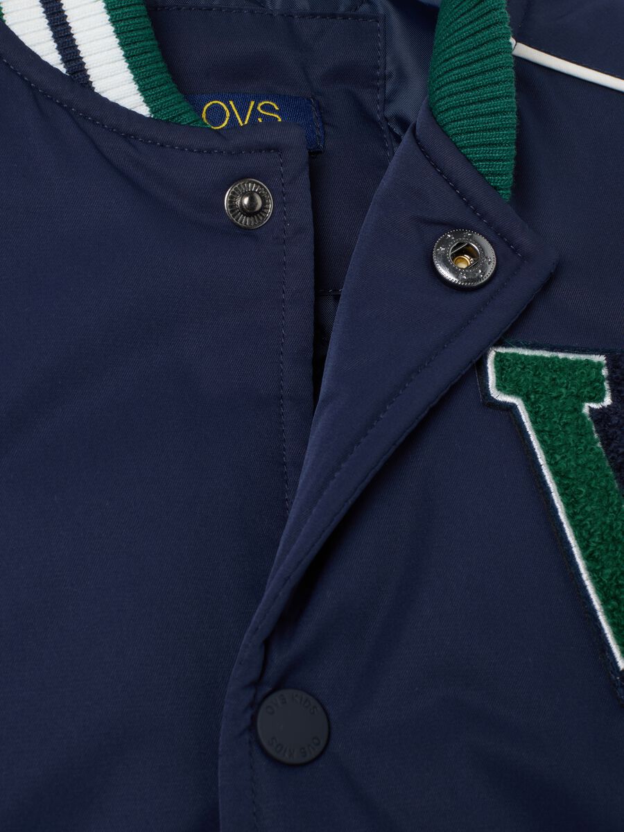 Children's jacket in blue multicolour regular fit fabric_4