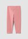 Rosa Slim-Fit-Leggings aus elastischer Bio-Baumwolle f&uuml;r Baby-M&auml;dchen_1