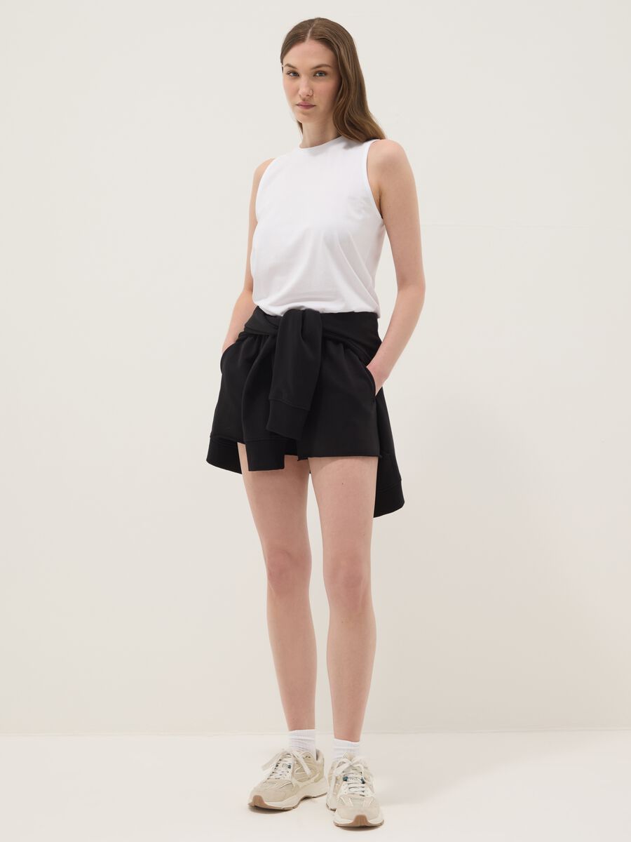 White pure cotton tank top_2