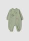 Babygrow verde em algod&atilde;o org&acirc;nico puro com estampado Toy Story_0